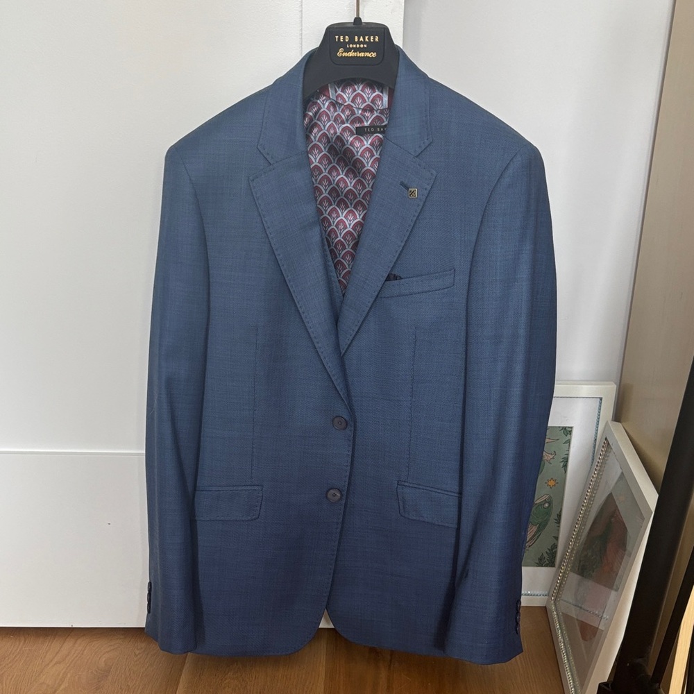 Ted Baker Classic Navy Men's Suit 42 L / 32x34 With Tags